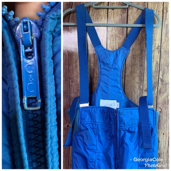 VTG Swing West Blue Two Piece Ski Suit - Picture 7 of 8